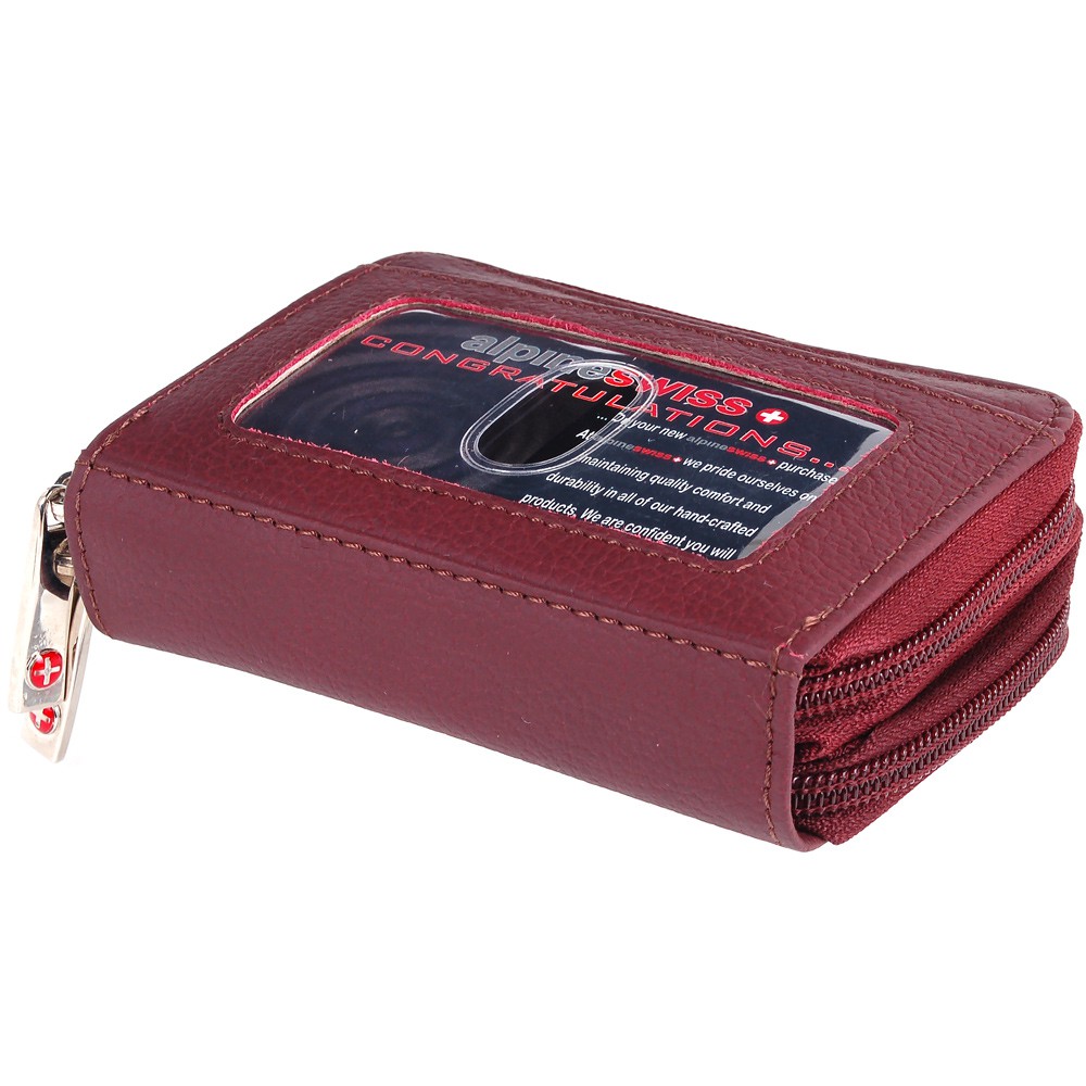 Womens Leather Mini Wallet ID Credit Cards Cash Coin Holder Case